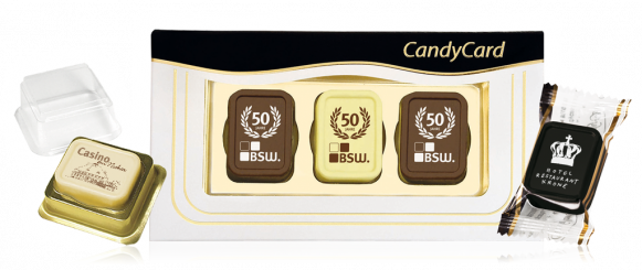 Cioccolatini Personalizzati con logo e foto praline - Utilizzo 