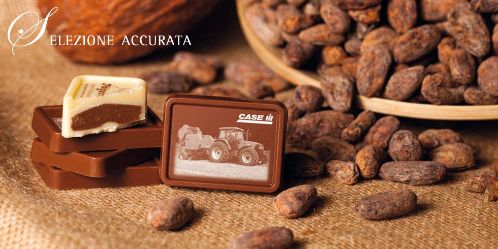 Cioccolatini personalizzati sulla superficie con loghi e immagini! 